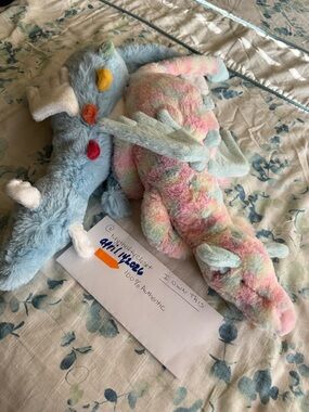 Two jellycat dragons 100% Authentic